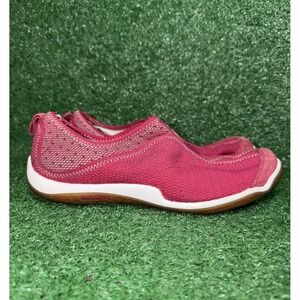 Merrell Lorelei Womens Size 8.5 Red Mesh Zipper Slip-On Casual Minimalist Shoes